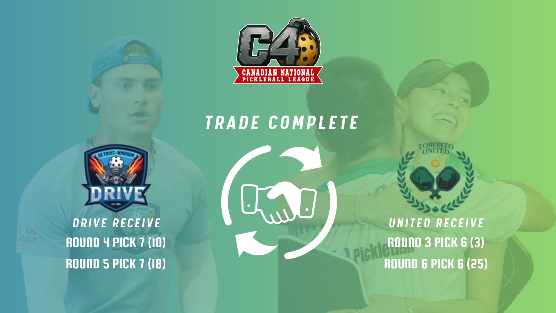 Second Pre-Season Trade, Drive & United